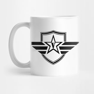 Military Army Monogram Initial Letter V Mug